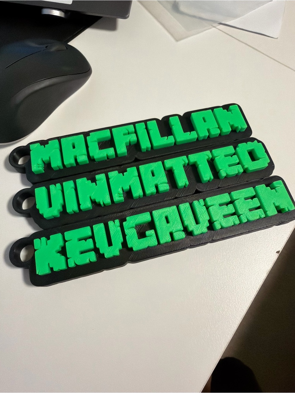 Minecraft Customized Keychains Names - Picture 6 of 6